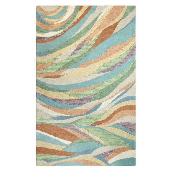 Desert Wind Multicolor Wool Rectangular: 8 Ft x 10 Ft Area Rug, image 1