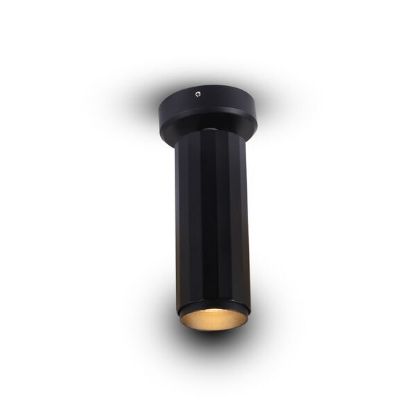 Orbit Black Adjustable LED Flush Mounted Spotlight, image 2
