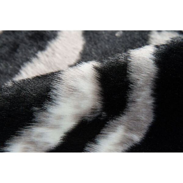 Acadia Zebra Black Rectangular: 5 Ft. 3 In. x 7 Ft. 10 In. Rug, image 5