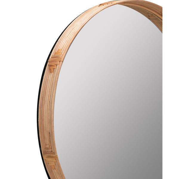 Evan Natural Rattan 34-Inch x 34-Inch Wall Mirror, image 2