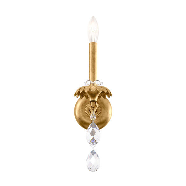 Helenia Heirloom Gold One-Light Sconce with Clear Heritage Crystal, image 1