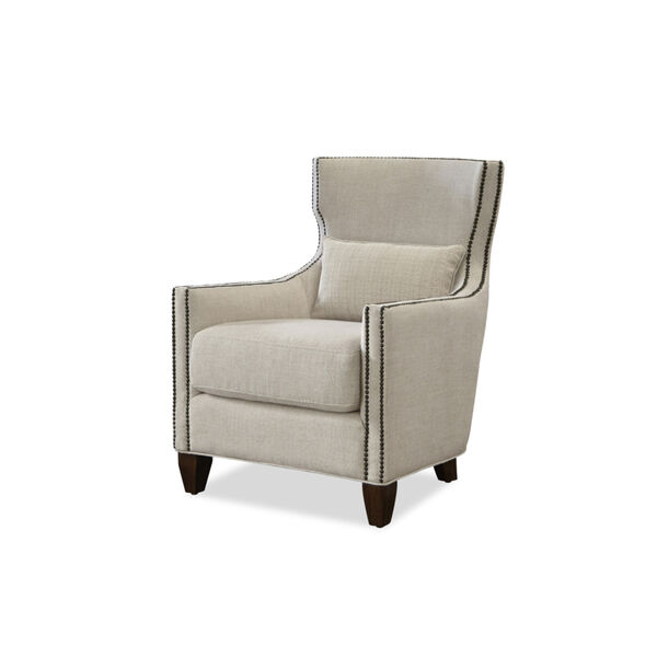 Connor Linen Barrister Accent Chair, image 1