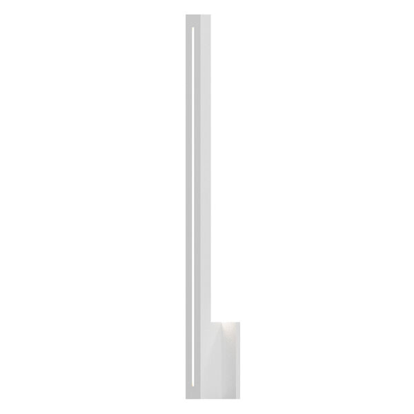 Stripe Textured White LED 1.5-Inch Wall Sconce, image 1