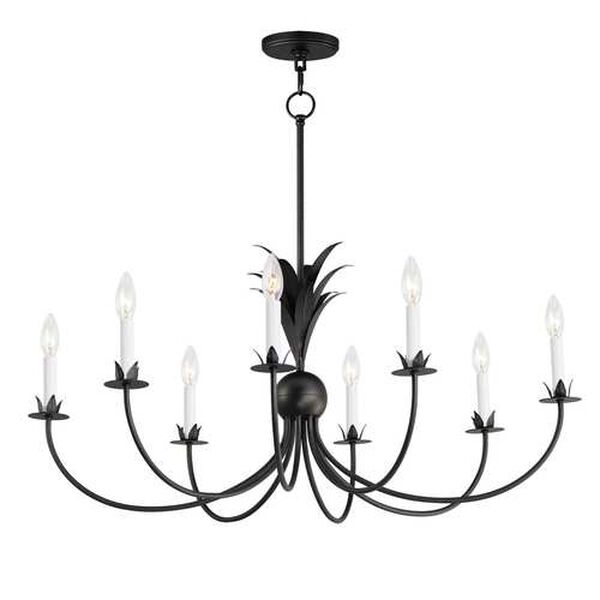 Paloma Anthracite Eight-Light Chandelier, image 1