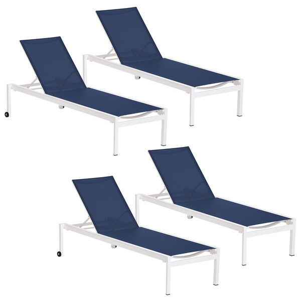 Ven Ink Pen Chaise Lounge, Set of Four, image 1