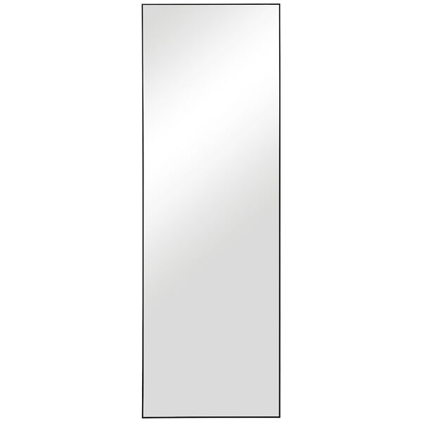 Uptown Black Rectangular Full Length Wall Mirror, image 2
