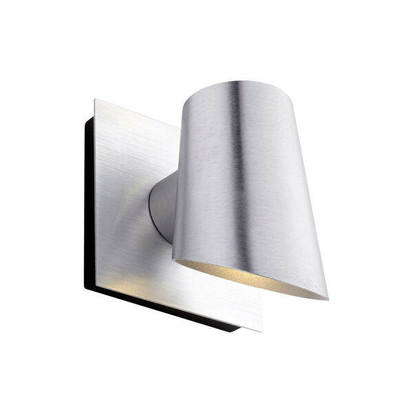 Pilot Brushed Aluminum Two-Light LED Outdoor Wall Sconce, image 4