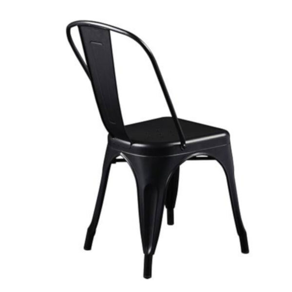 Hollis Black Stacking Dining Chair, Set of 4, image 4