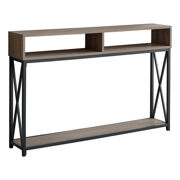 Dark Taupe 47-Inch Console Table, image 1