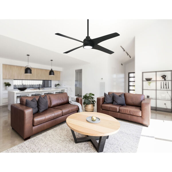 Swept Coal 56-Inch Ceiling Fan with LED Light Kit, image 3