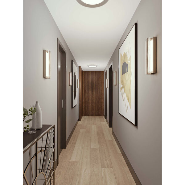 Gallery Satin Brass One-Light Integrated LED Wall Sconce, image 3