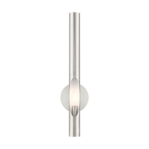 Acra Brushed Nickel One-Light ADA Wall Sconce, image 1