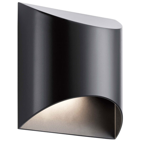 Wesley Black LED Outdoor Wall Sconce, image 1