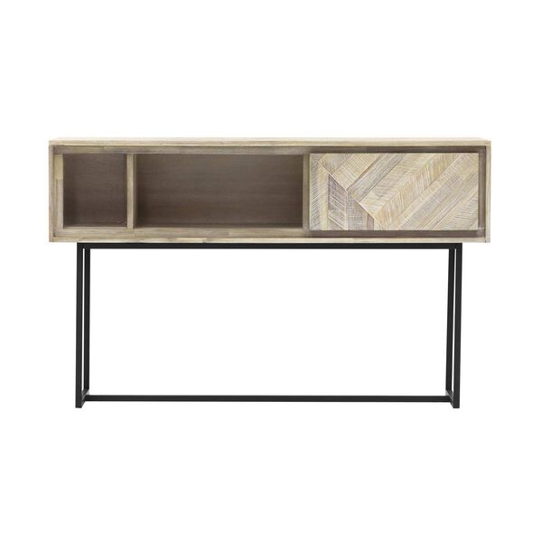 Peridot Natural One-Drawer Console Table, image 1