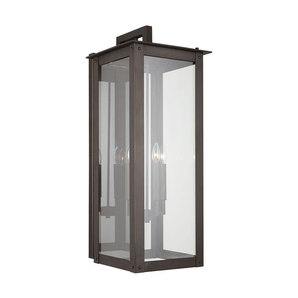Hunt Oiled Bronze Four-Light Outdoor Wall Lantern, image 4