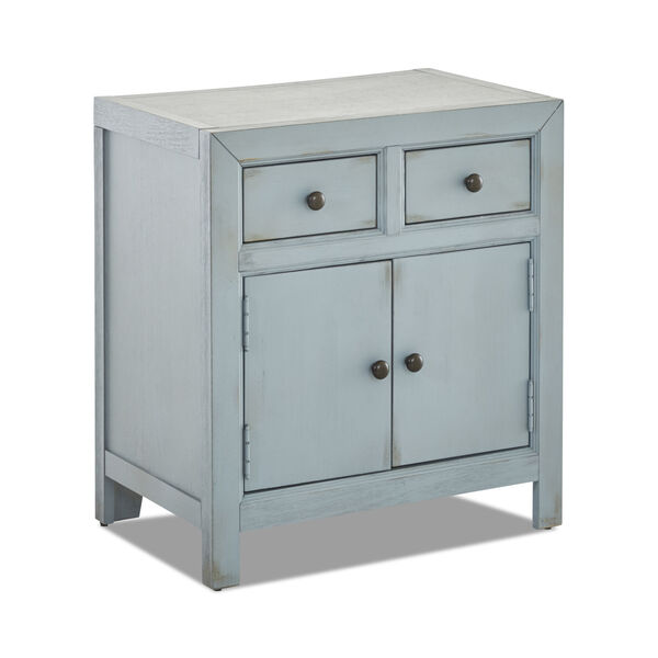 Henning Blue 26-Inch Two Drawer Accent Chest, image 2