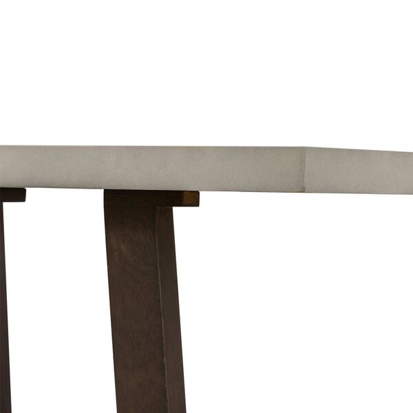 Elodie Medium Gray Concrete Dark Gray Oak Console Table, image 6