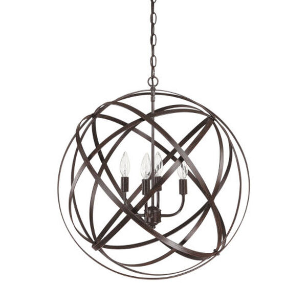 Axis Russet Four Light Pendant, image 1