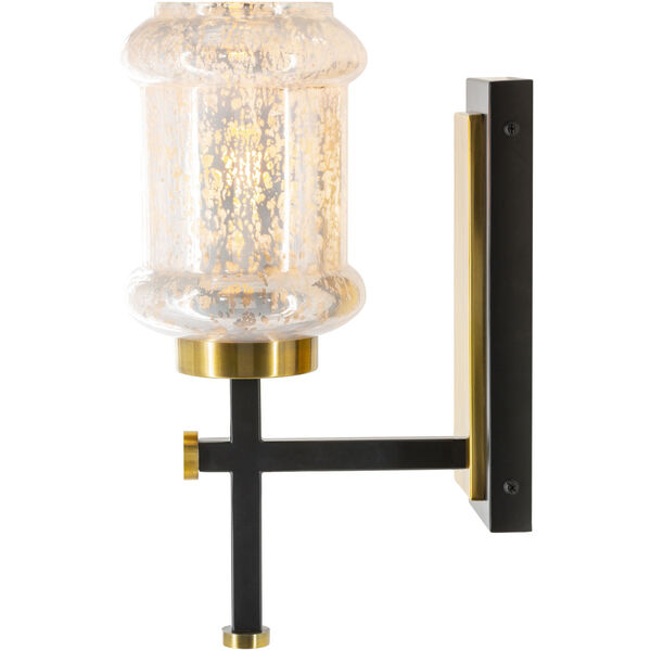 Alvo Gold and Black One-Light Wall Sconces, image 3