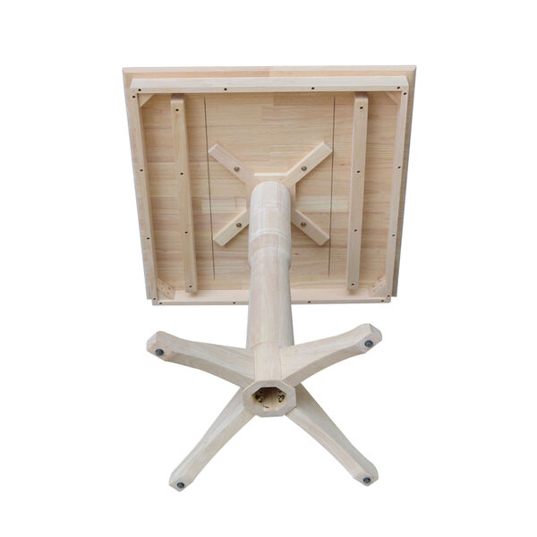 Wood 36-Inch Sqaure Top Pedestal Table, image 5