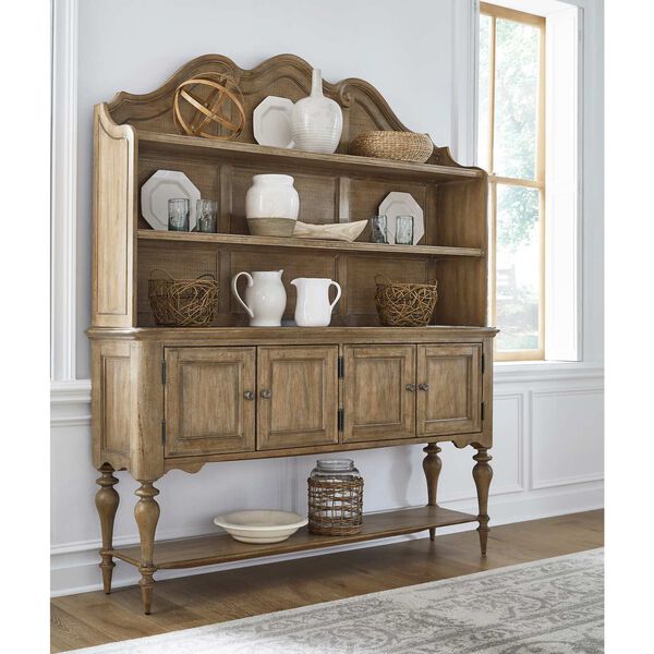 Weston Hills Natural Sideboard and Hutch - (Open Box), image 3