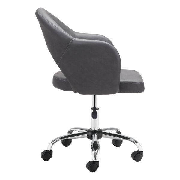 Planner Gray and Silver Office Chair, image 3