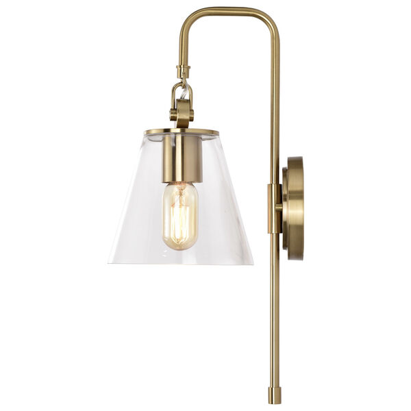 Dover Vintage Brass One-Light Wall Sconce, image 4