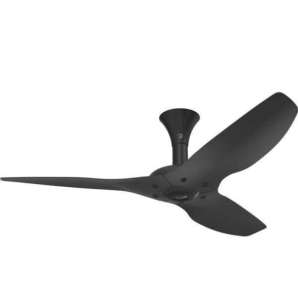 Haiku Black 52-Inch Low Profile Mount Outdoor Ceiling Fan with Black Airfoils, image 1