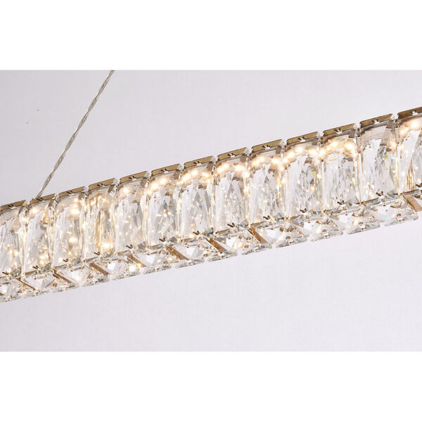 Monroe Gold Integrated LED Linear Mini Pendant, image 4