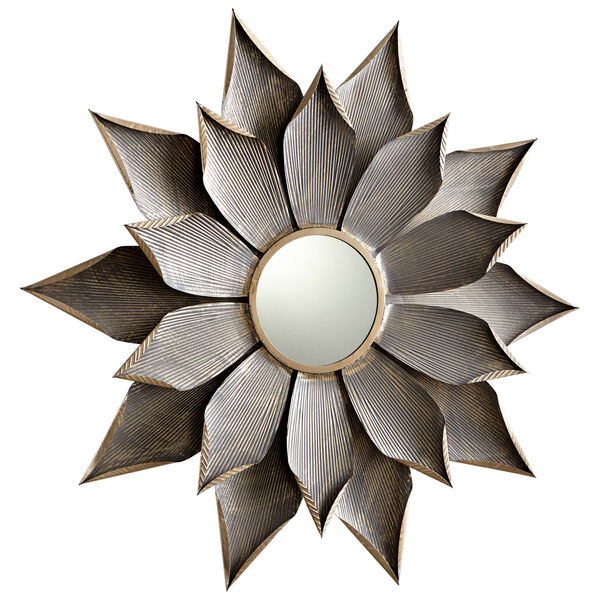 Graphite Small Blossom Mirror, image 1