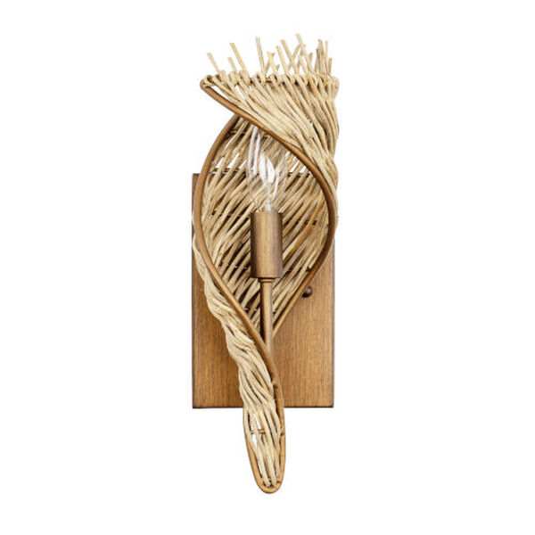 Flow Baguette Natural Rattan One-Light Right Wall Sconce, image 5