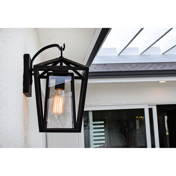Artisan Black Seven-Inch One-Light Outdoor Wall Sconce, image 3