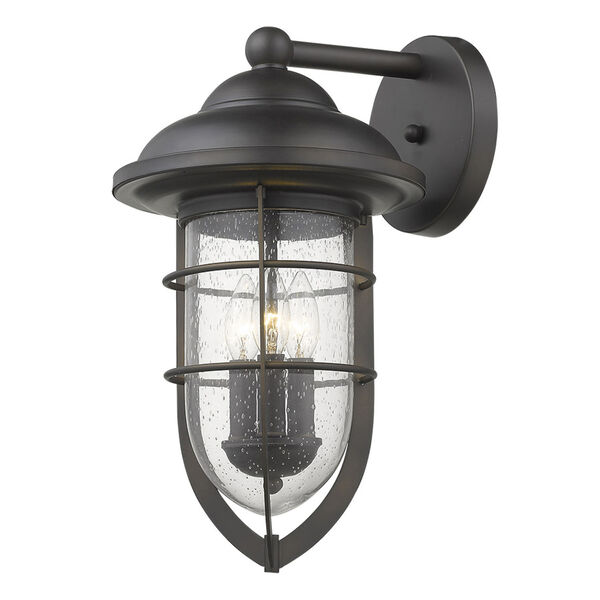 Dylan Oil Rubbed Bronze Three-Light Outdoor Wall Mount, image 2