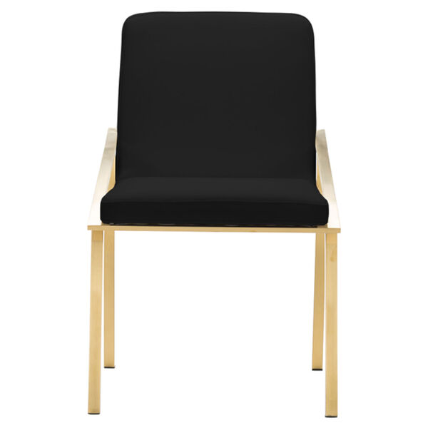 Nika Black and Gold Dining Chair, image 2