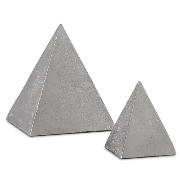 Mandir Black Nickel Pyramid, Set of 2, image 1