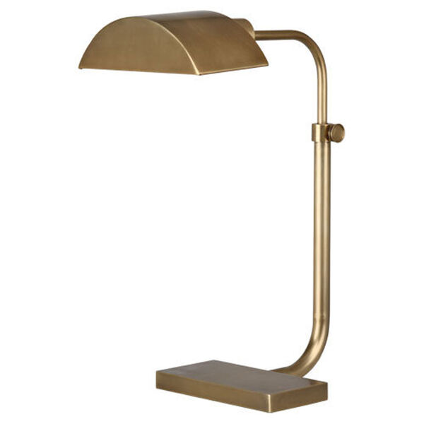 Koleman Aged Brass One-Light Desk Lamp, image 1