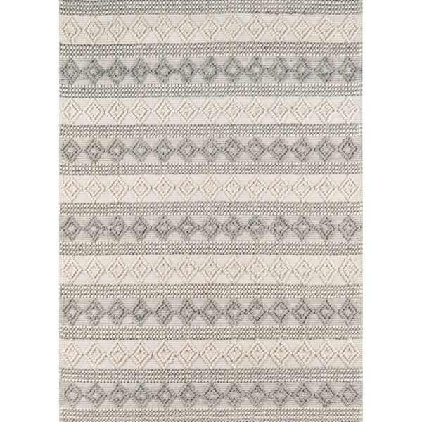 Andes Geometric Ivory Rectangular: 7 Ft. 9 In. x 9 Ft. 9 In. Rug, image 1