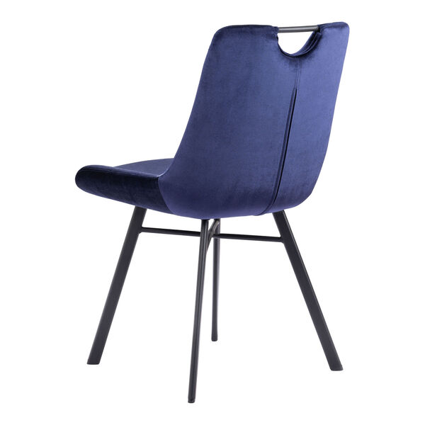 Tyler Blue and Matte Black Dining Chair, image 5