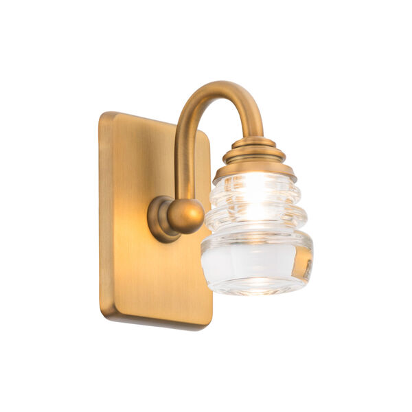 Rondelle Aged Brass 5-Inch LED Bath Vanity, image 1