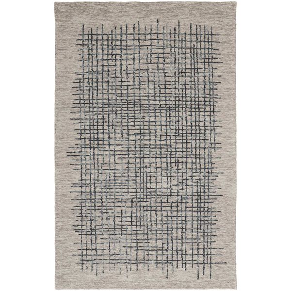 Maddox Gray Black Tan Rectangular 3 Ft. 6 In. x 5 Ft. 6 In. Area Rug, image 1