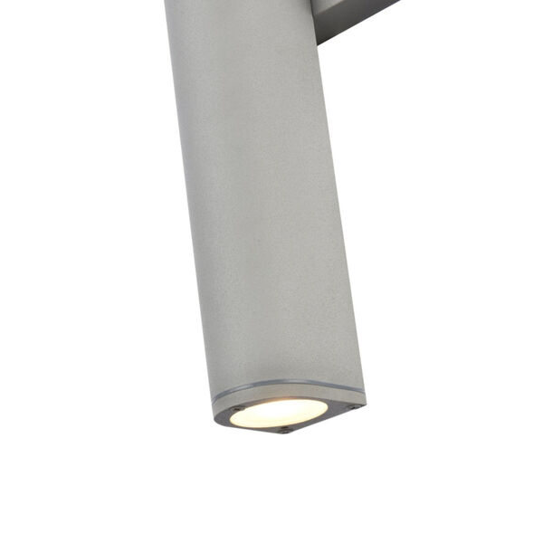 Raine Silver 320 Lumens Eight-Light LED Outdoor Wall Sconce, image 2