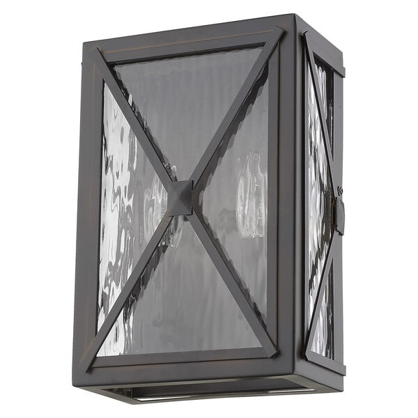 Brooklyn Oil Rubbed Bronze Two-Light Outdoor Wall Mount, image 1