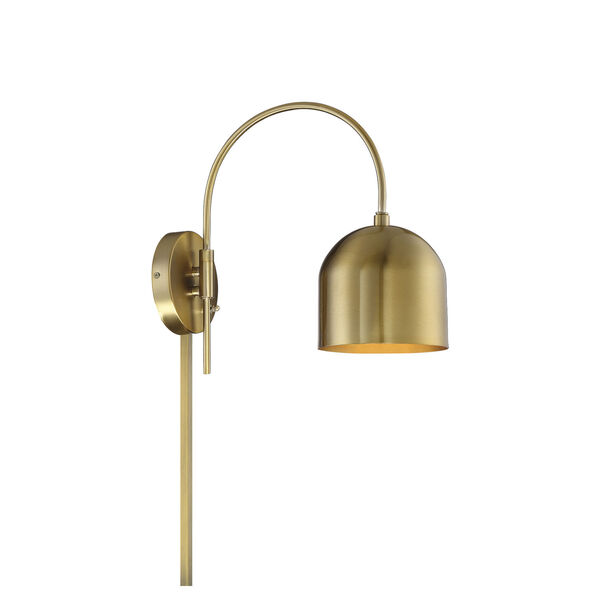 Artemis Natural Brass One-Light Adjustable Wall Sconce, image 1