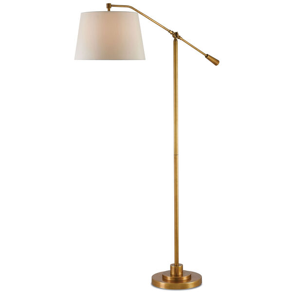 Maxstoke Antique Brass One-Light Floor Lamp, image 1