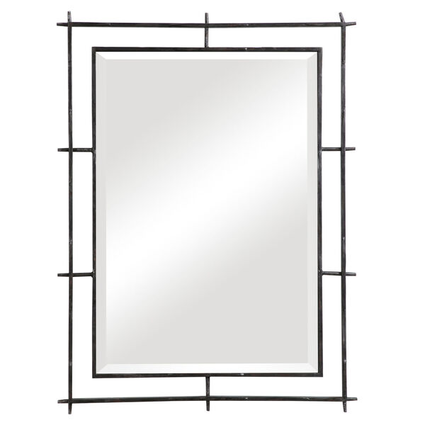 Ironworks Silver 39-Inch Industrial Mirror, image 2