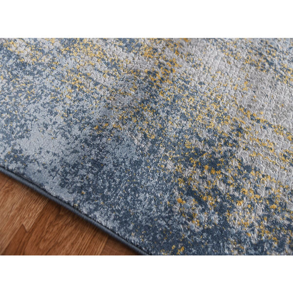 Cairo Gold Blue Gray Rectangular: 7 Ft. 10 In. x 10 Ft. 10 In. Rug, image 2
