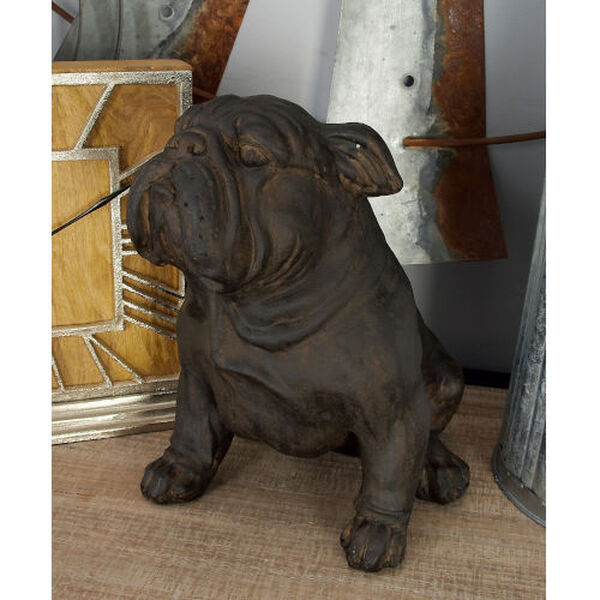 Brown Bulldog Statue, image 1