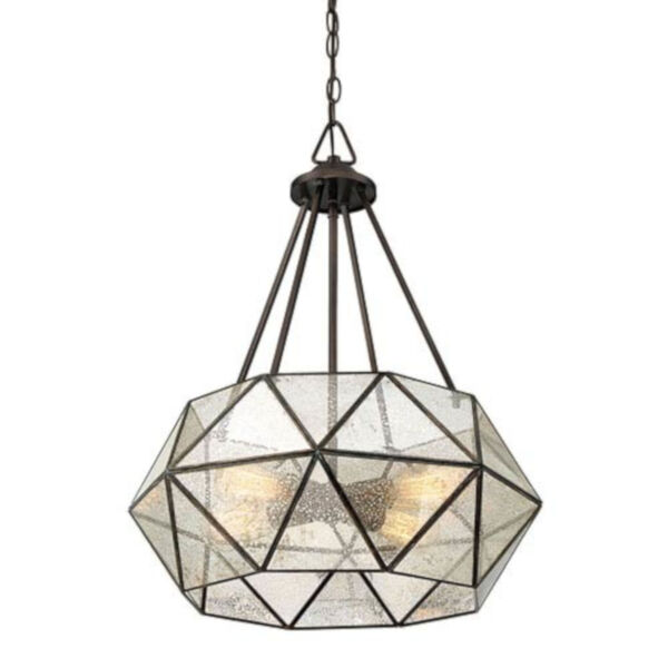 Uptown Oiled Burnished Bronze 20-Inch Four-Light Pendant, image 2