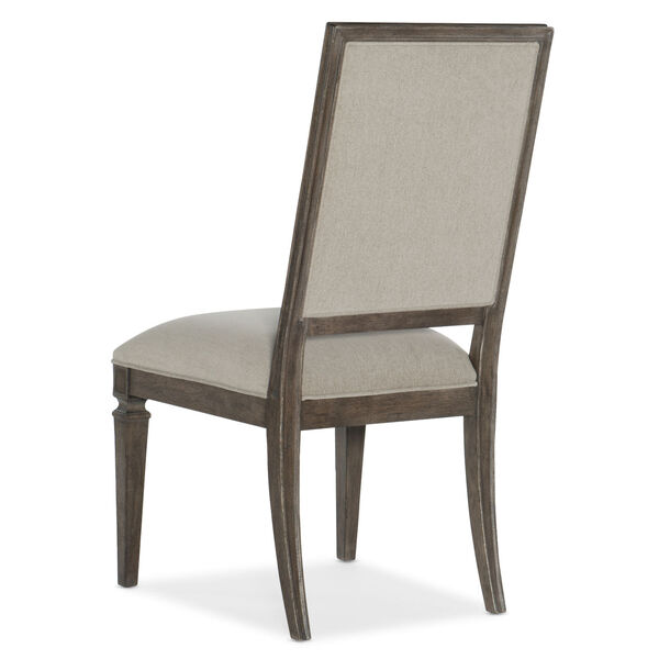 Woodlands Medium Wood 42-Inch Upholstered Side Chair, image 2
