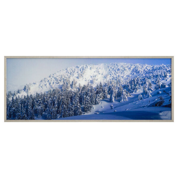 Multicolor Tempered Glass Horizontal Alpine Landscape Wall Decor, 63 W x 1 D x 24 H, image 1